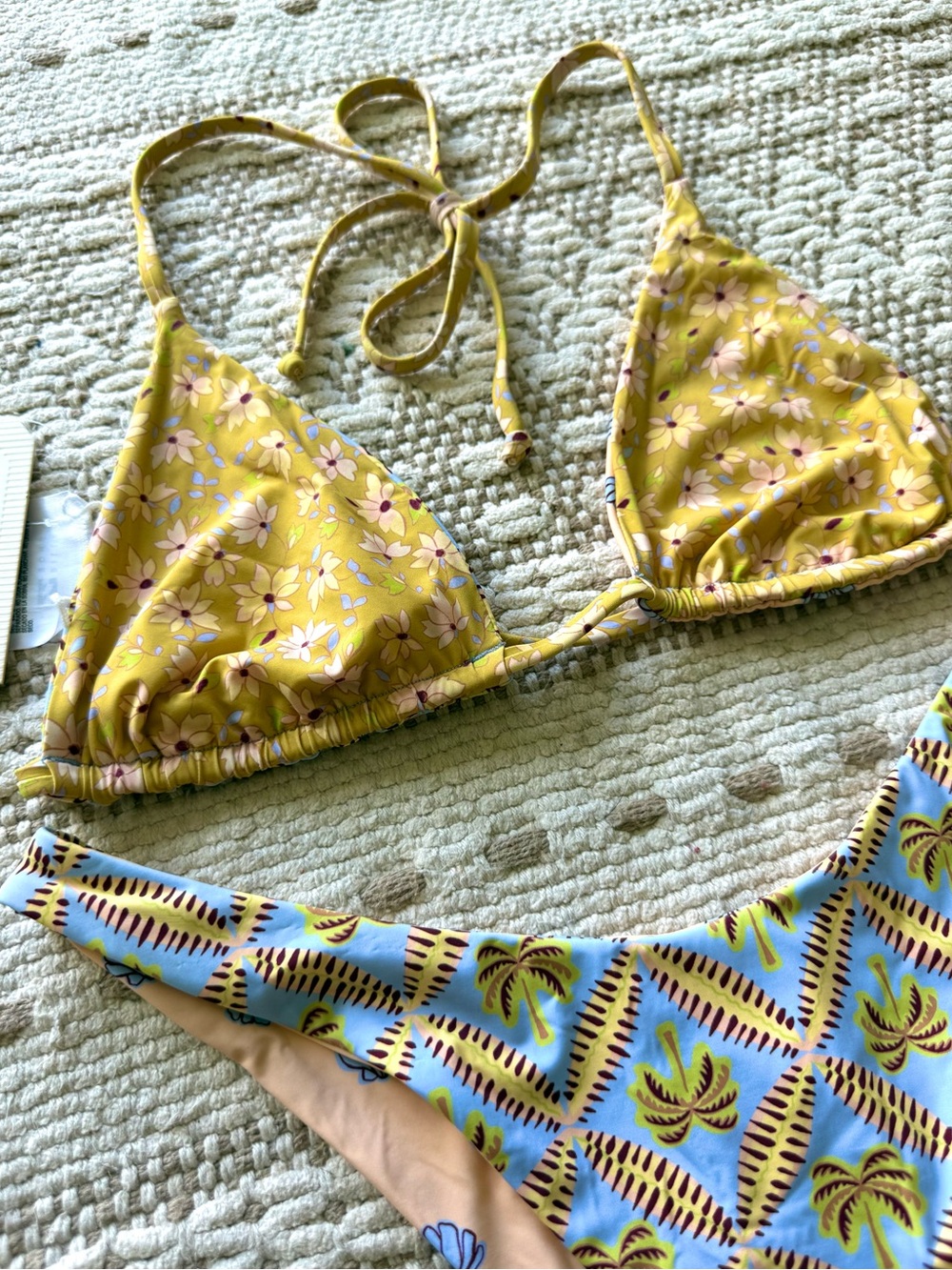 π₯π₯BILLABONG - REVERSIBLE SOUL STOKE MULTI SLIDE TRIANGLE DIPPI BIKINI SETπ₯π₯ - Picture 10 of 13
